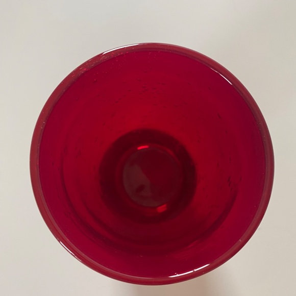 San Miguel hand blown art glass vase bubble Spain - Picture 4 of 7